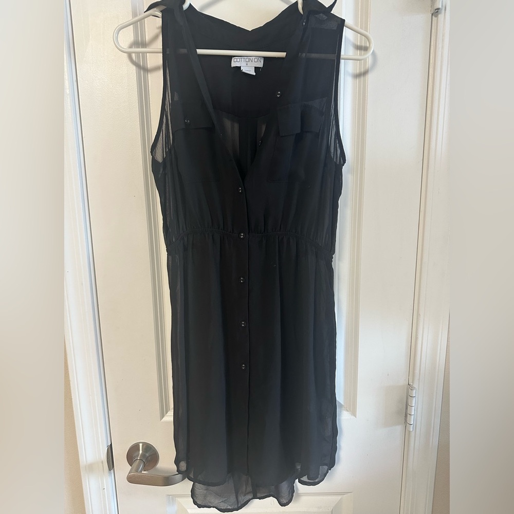 Cotton On Classic Black Sheer Dress